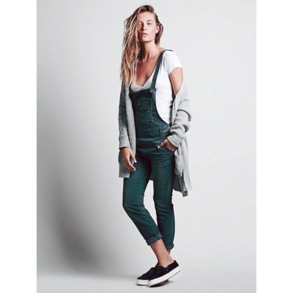 Free People Denim - Free People Washed Denim Overalls